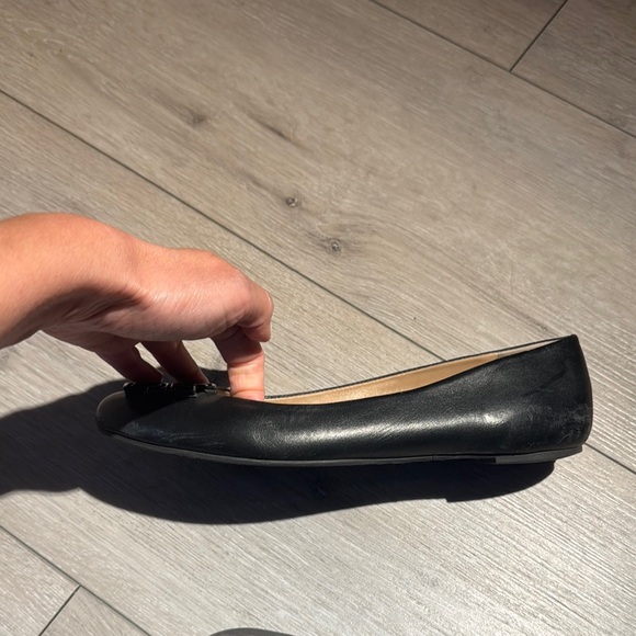 Tory Burch Black Leather Women's Flats - Picture 9 of 10